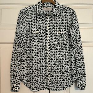 Ann Taylor Loft Bunny Rabbit Blouse XS